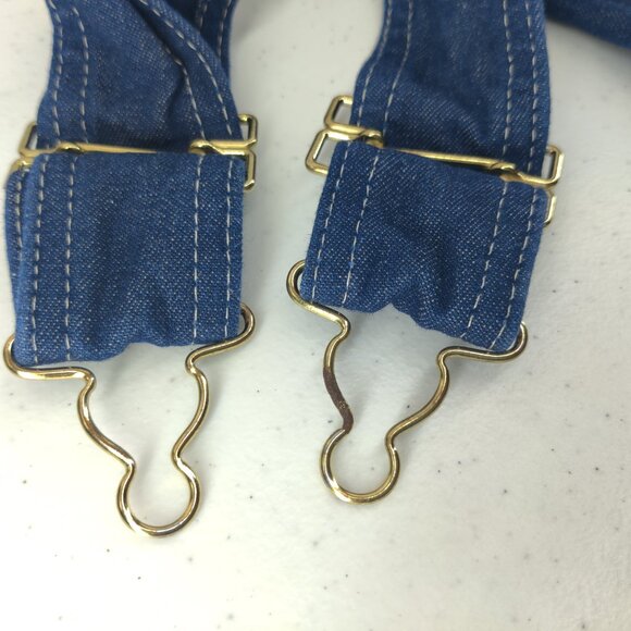 Dickies Overalls Mens 38x32 Blue Denim Bib Workwear Hammer Carpenter Zip Fly - Picture 10 of 16